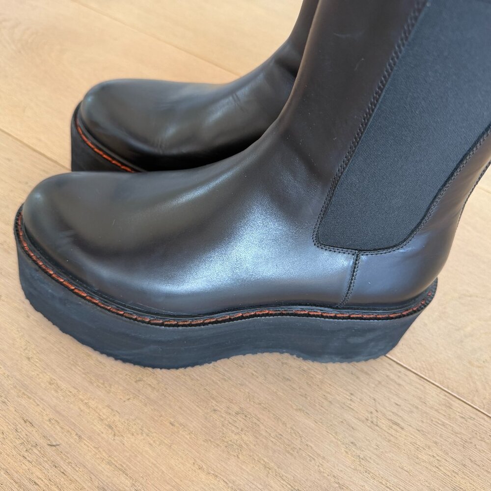 R13 DOUBLE STACK CHELSEA BOOT black - image 11